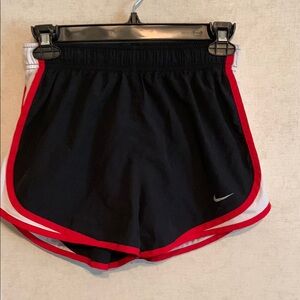 Nike Black and Red Athletic Shorts